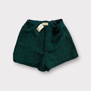 Abercrombie & Fitch Tweed Women Shorts- Green